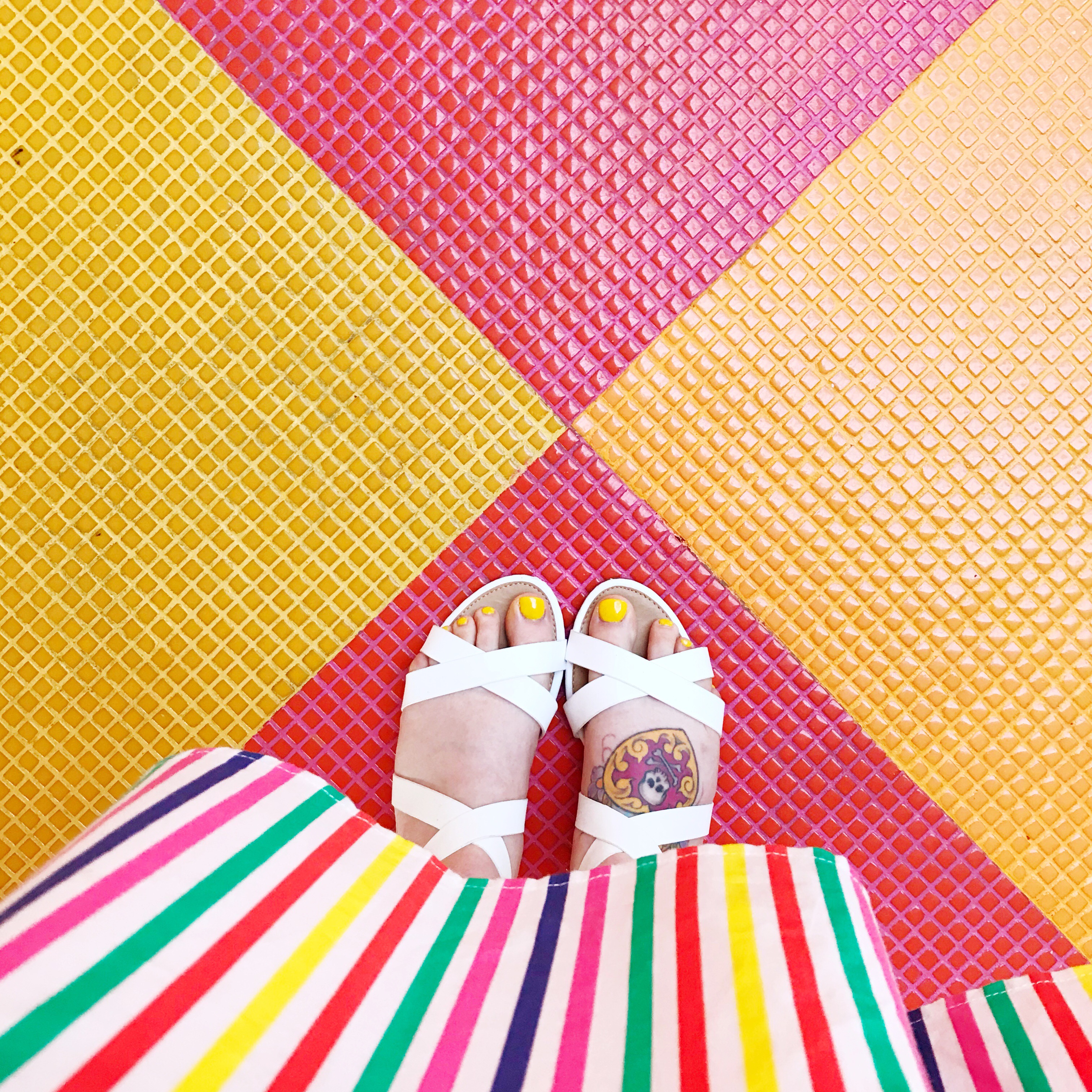 rainbow striped